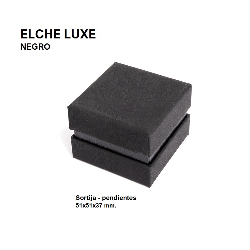 Caja Elche LUXE sortija/pendientes 51x51x37 mm.